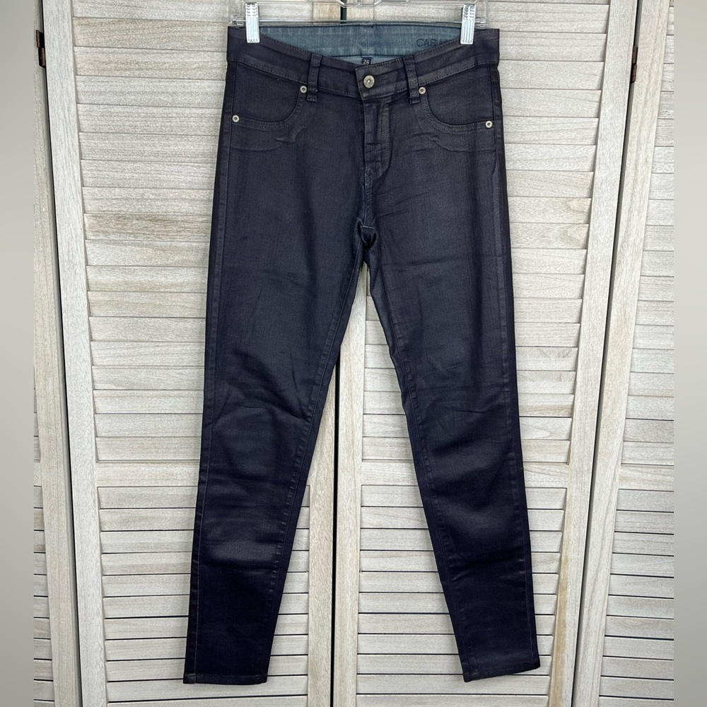 CARMAR Dark Blue Wax Coated Jeans-28